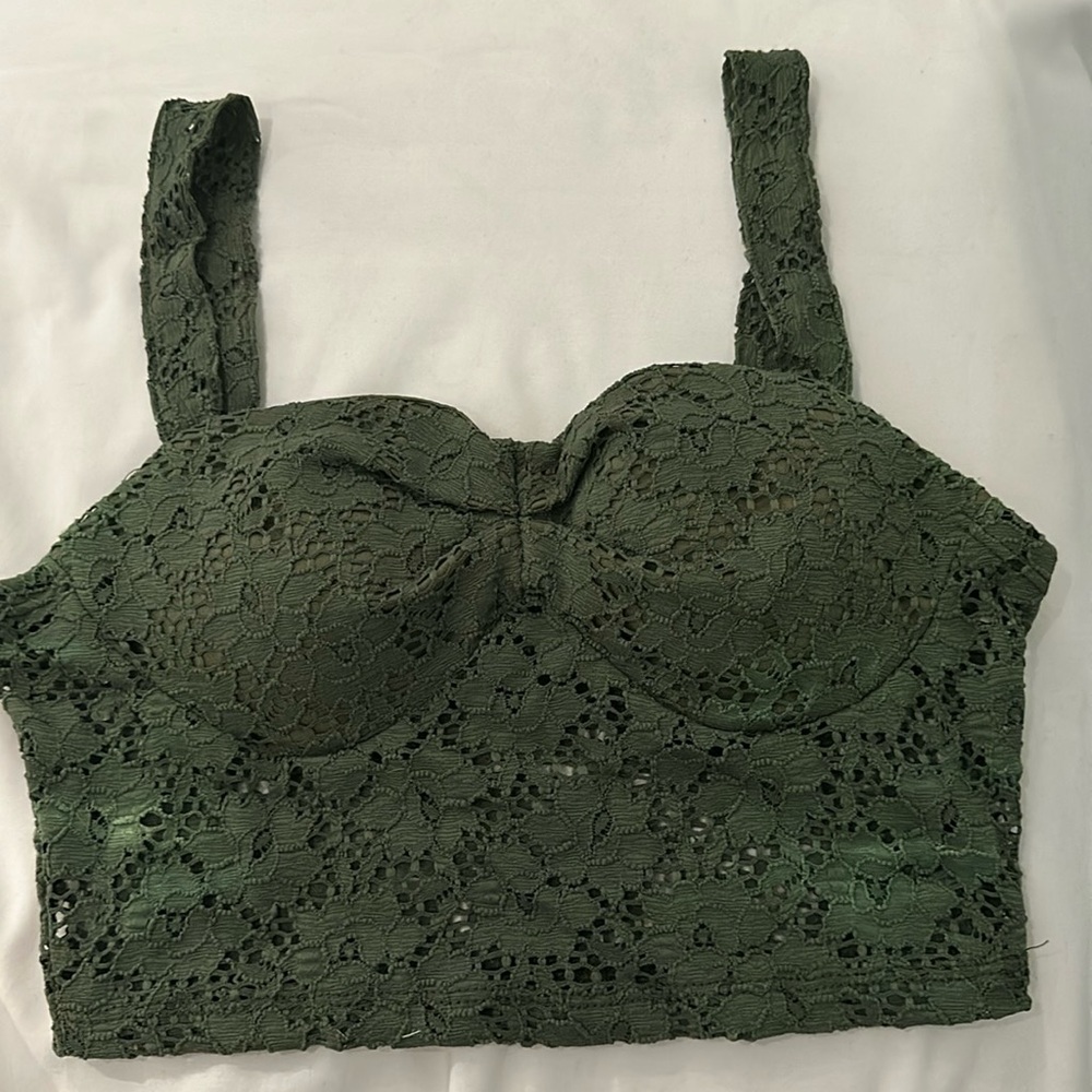 Olive green bralette